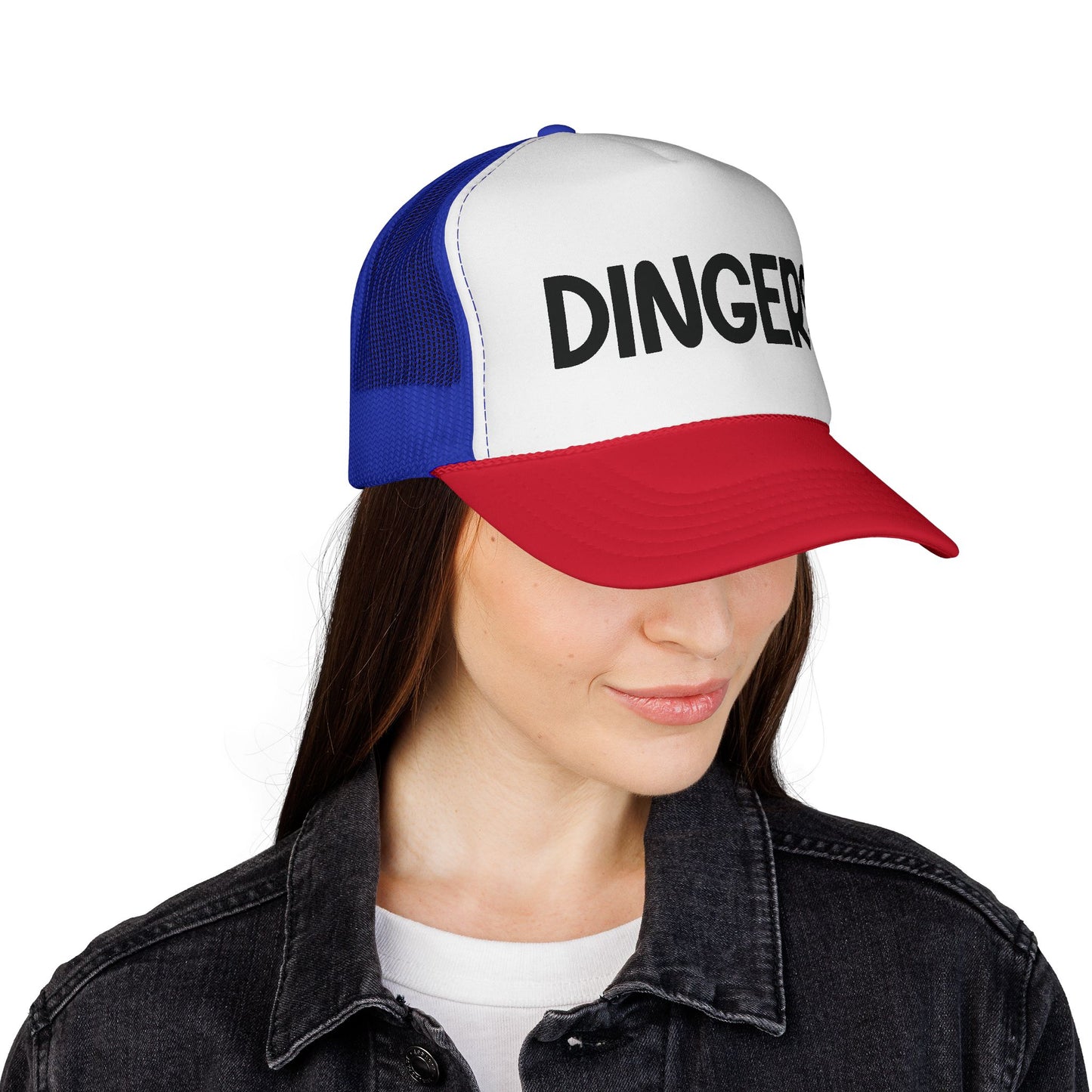 DINGERS Trucker Cap - Baseball Hat for Home Run Fans
