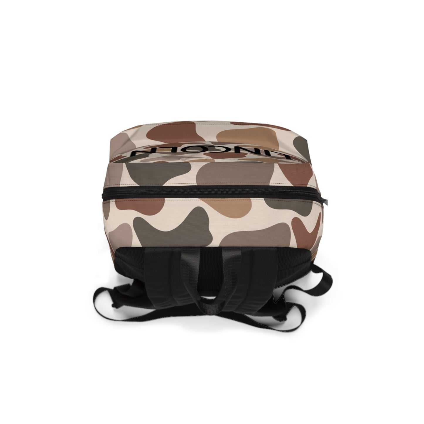 Personalized Camo Backpack — Custom Name Canvas School & Travel Bag