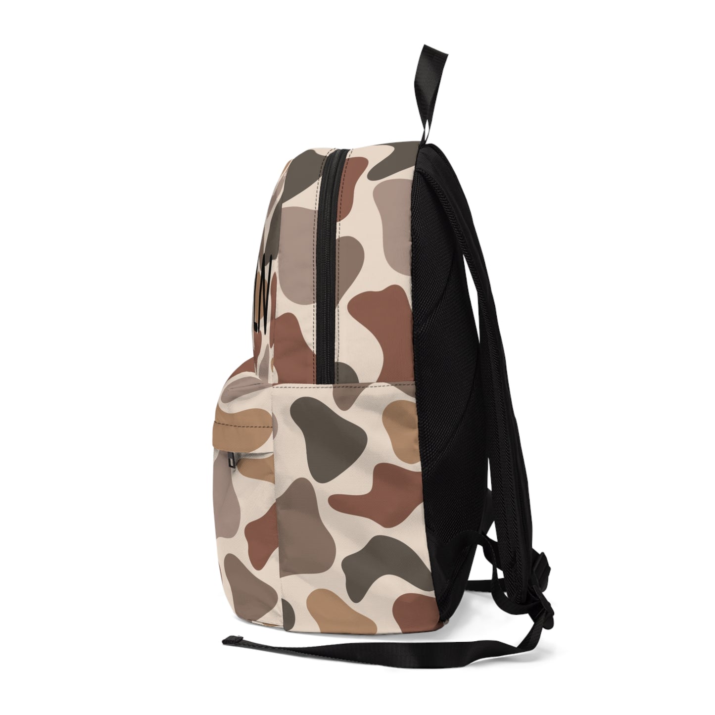 Personalized Camo Backpack — Custom Name Canvas School & Travel Bag