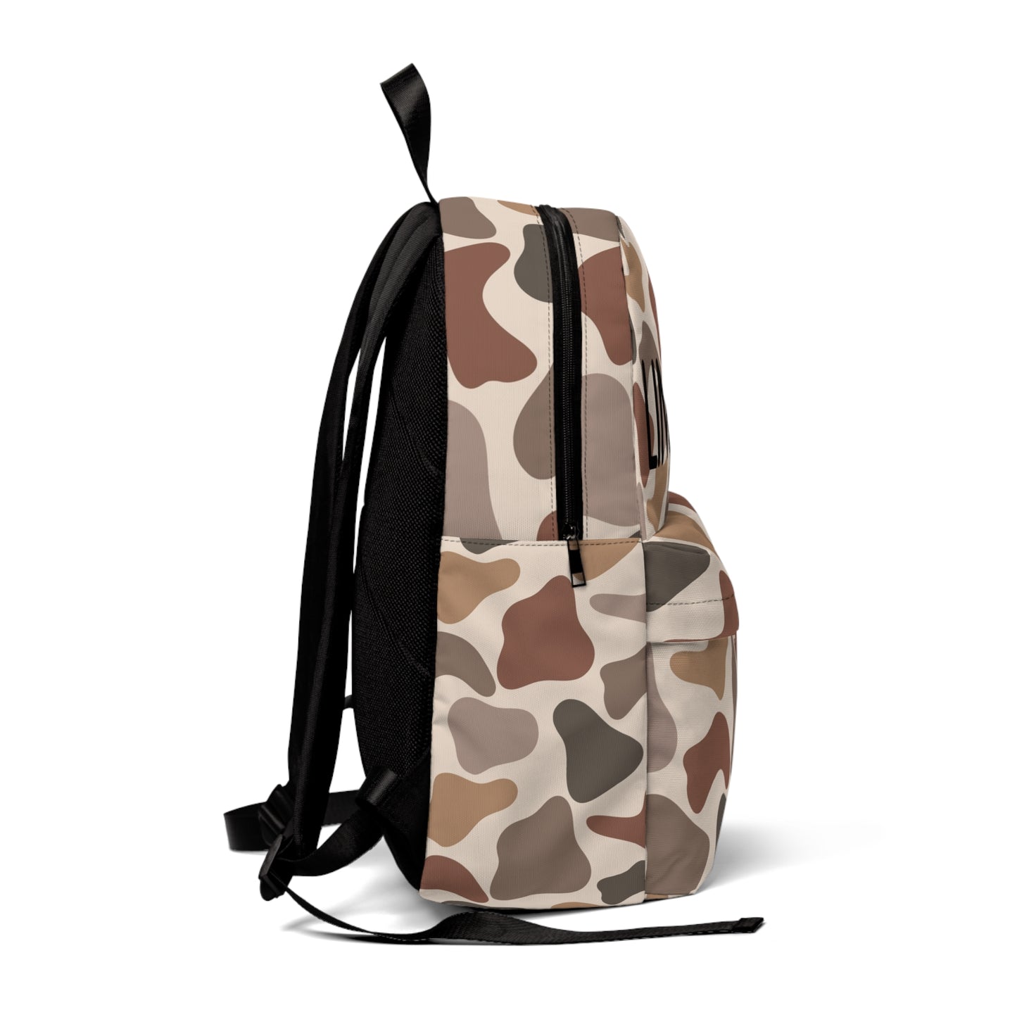 Personalized Camo Backpack — Custom Name Canvas School & Travel Bag
