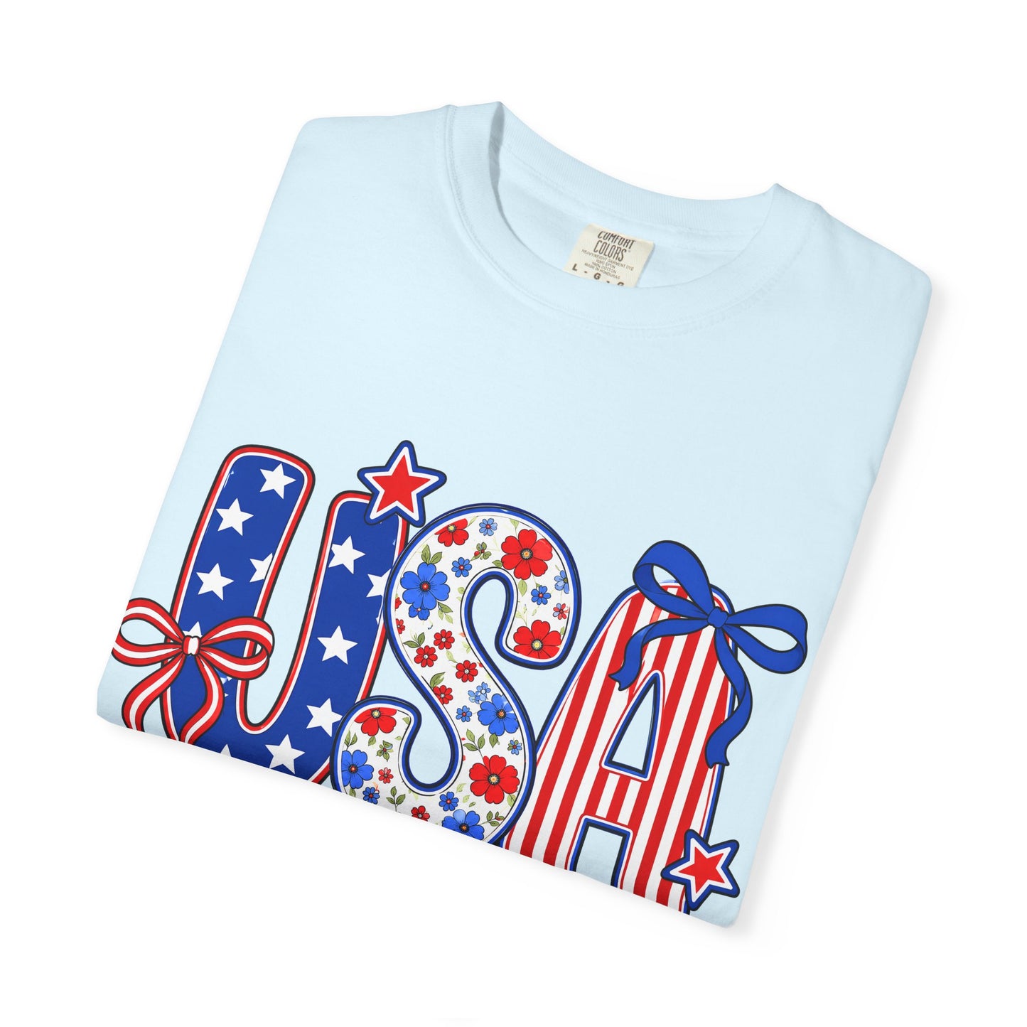 USA Patriotic T-Shirt — Red White & Blue Stars and Stripes Tee
