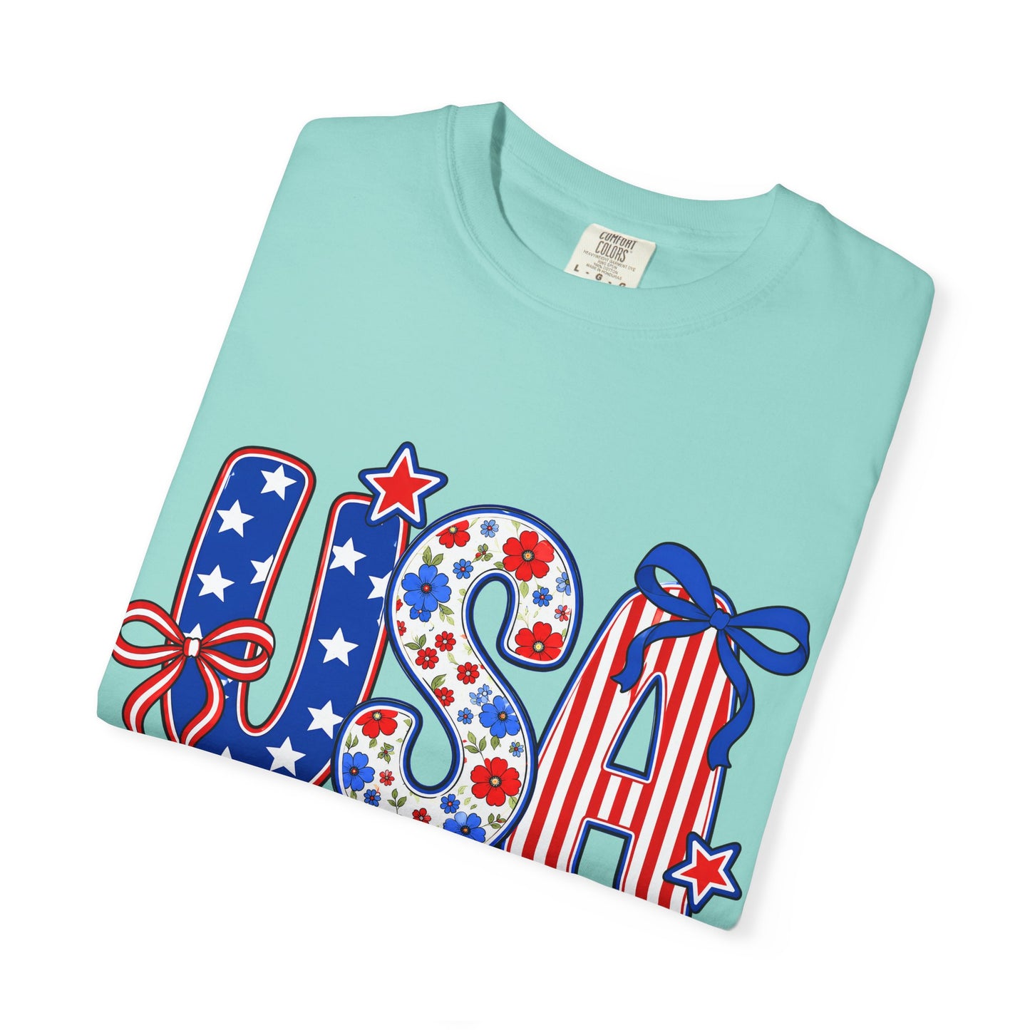 USA Patriotic T-Shirt — Red White & Blue Stars and Stripes Tee