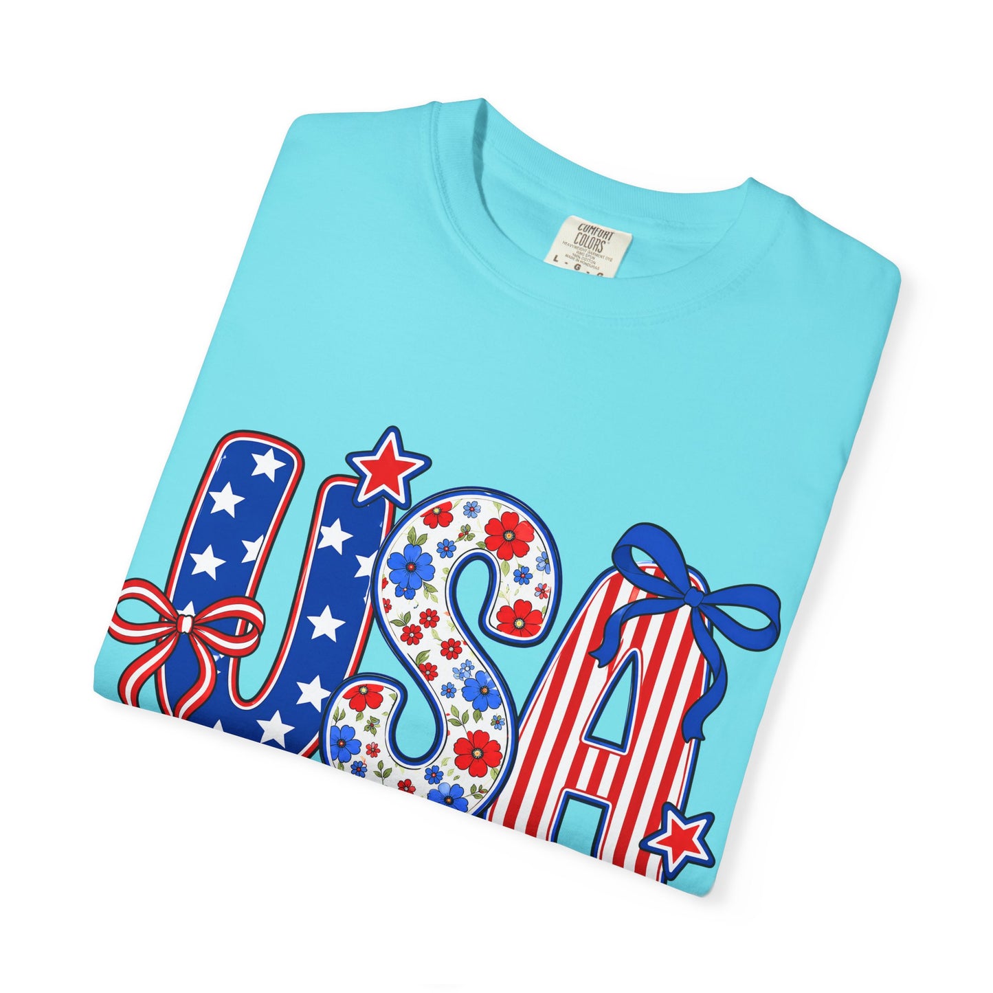 USA Patriotic T-Shirt — Red White & Blue Stars and Stripes Tee