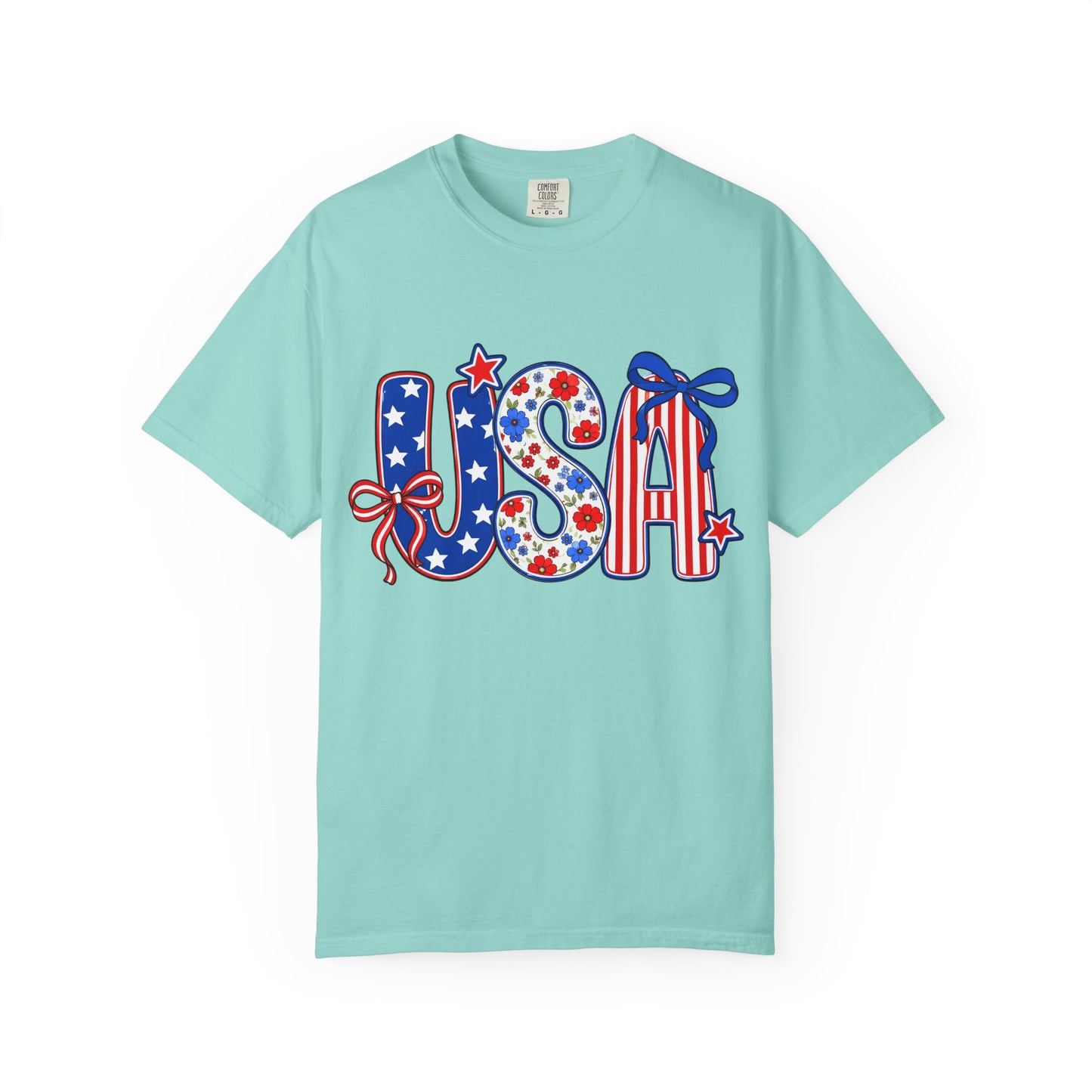 USA Patriotic T-Shirt — Red White & Blue Stars and Stripes Tee