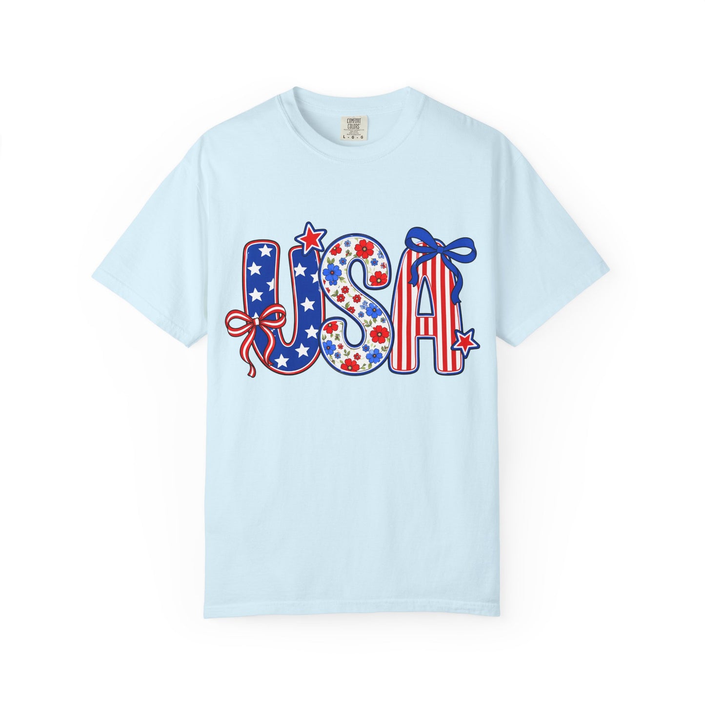 USA Patriotic T-Shirt — Red White & Blue Stars and Stripes Tee