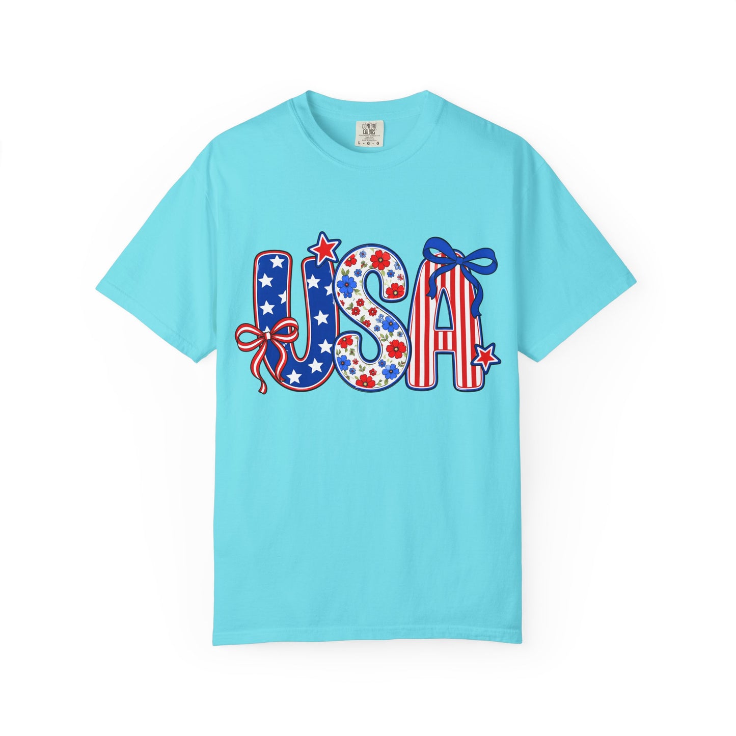 USA Patriotic T-Shirt — Red White & Blue Stars and Stripes Tee