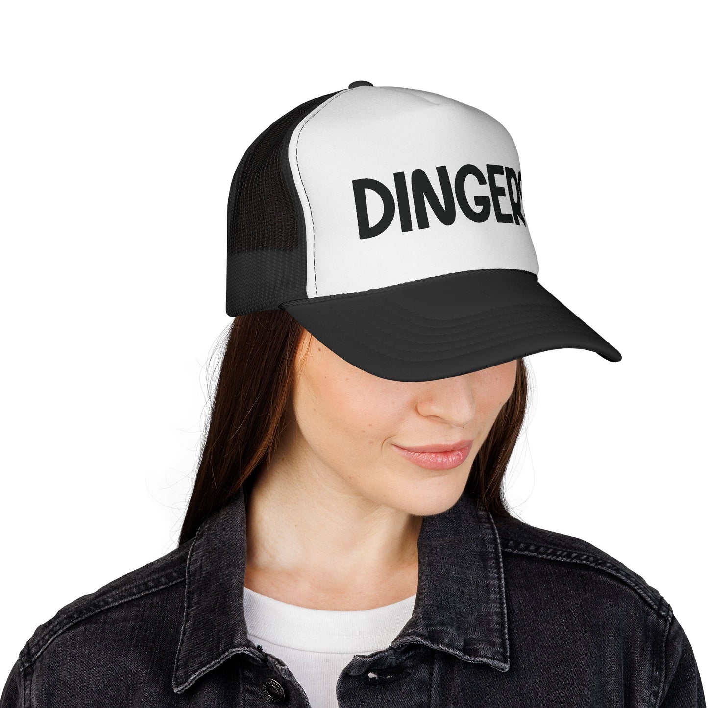 DINGERS Trucker Cap - Baseball Hat for Home Run Fans