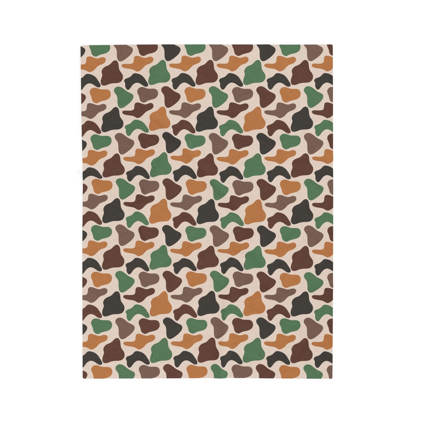 Camouflage Velveteen Plush Blanket - Cozy Fall Camo Throw