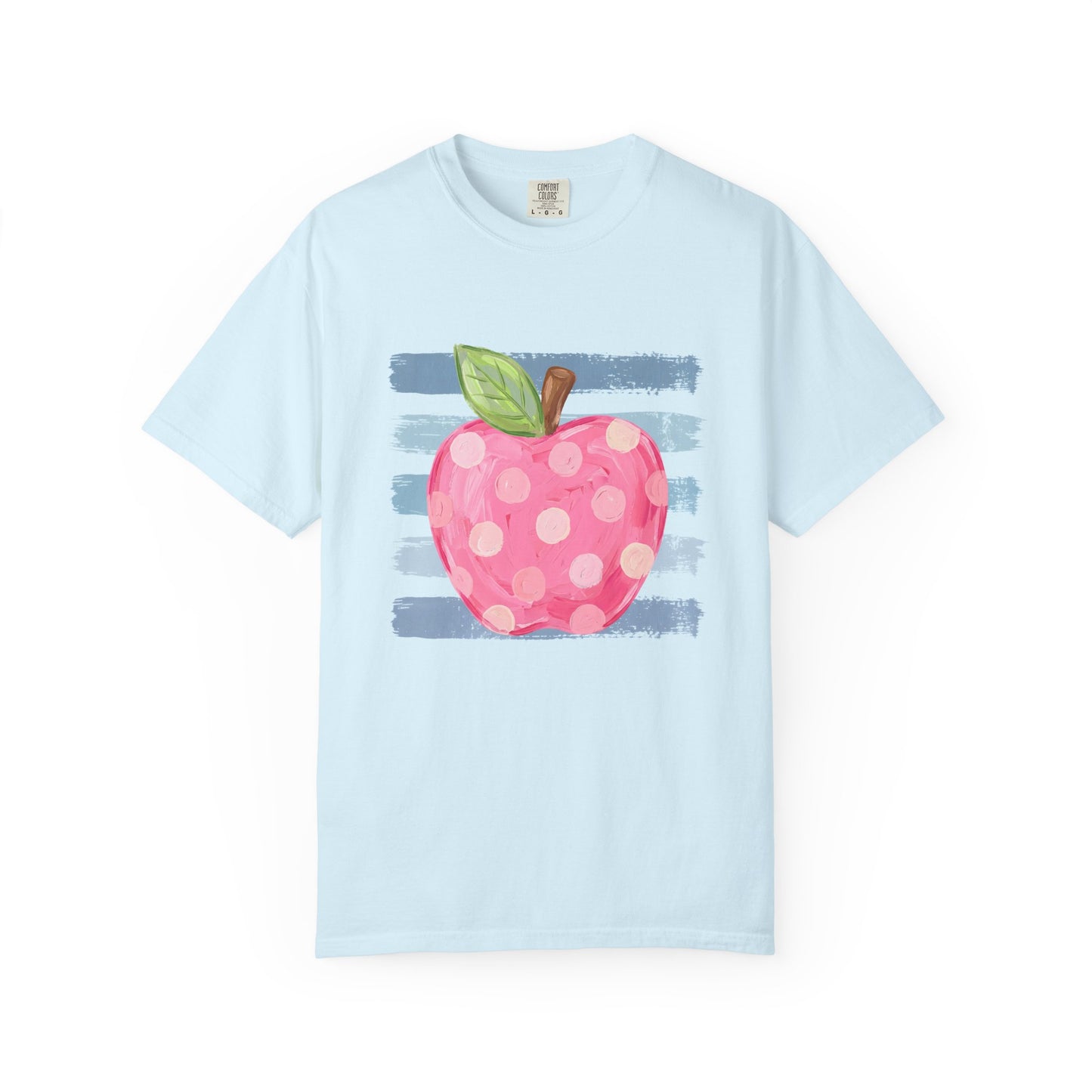 Polka Dot Apple T-Shirt — Whimsical Teacher & Back-to-School Tee