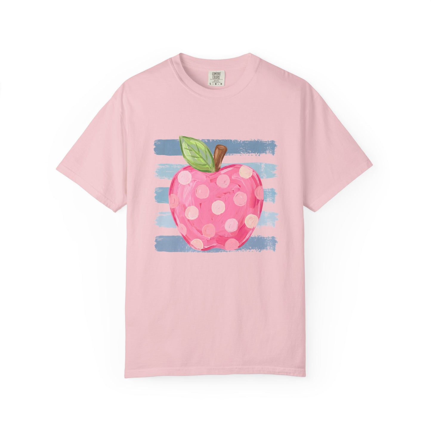 Polka Dot Apple T-Shirt — Whimsical Teacher & Back-to-School Tee