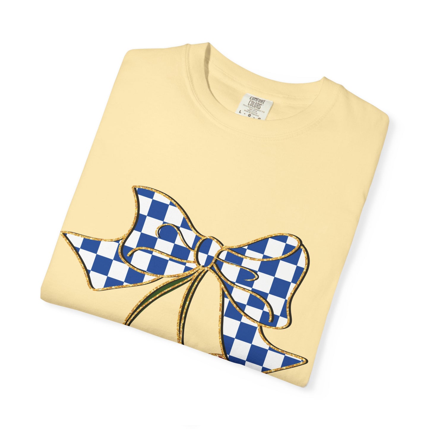 Checkered Bow Baseball Cherries T-Shirt | Sports Graphic Tee