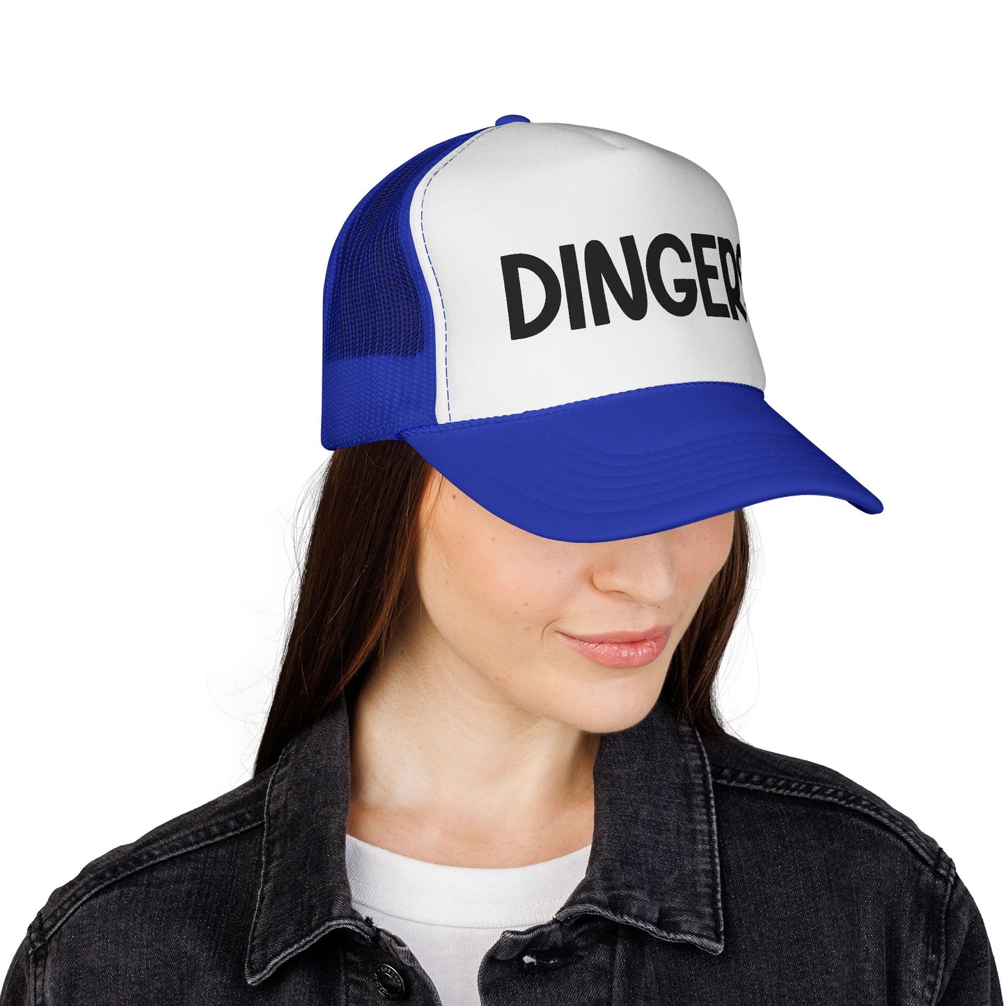 DINGERS Trucker Cap - Baseball Hat for Home Run Fans