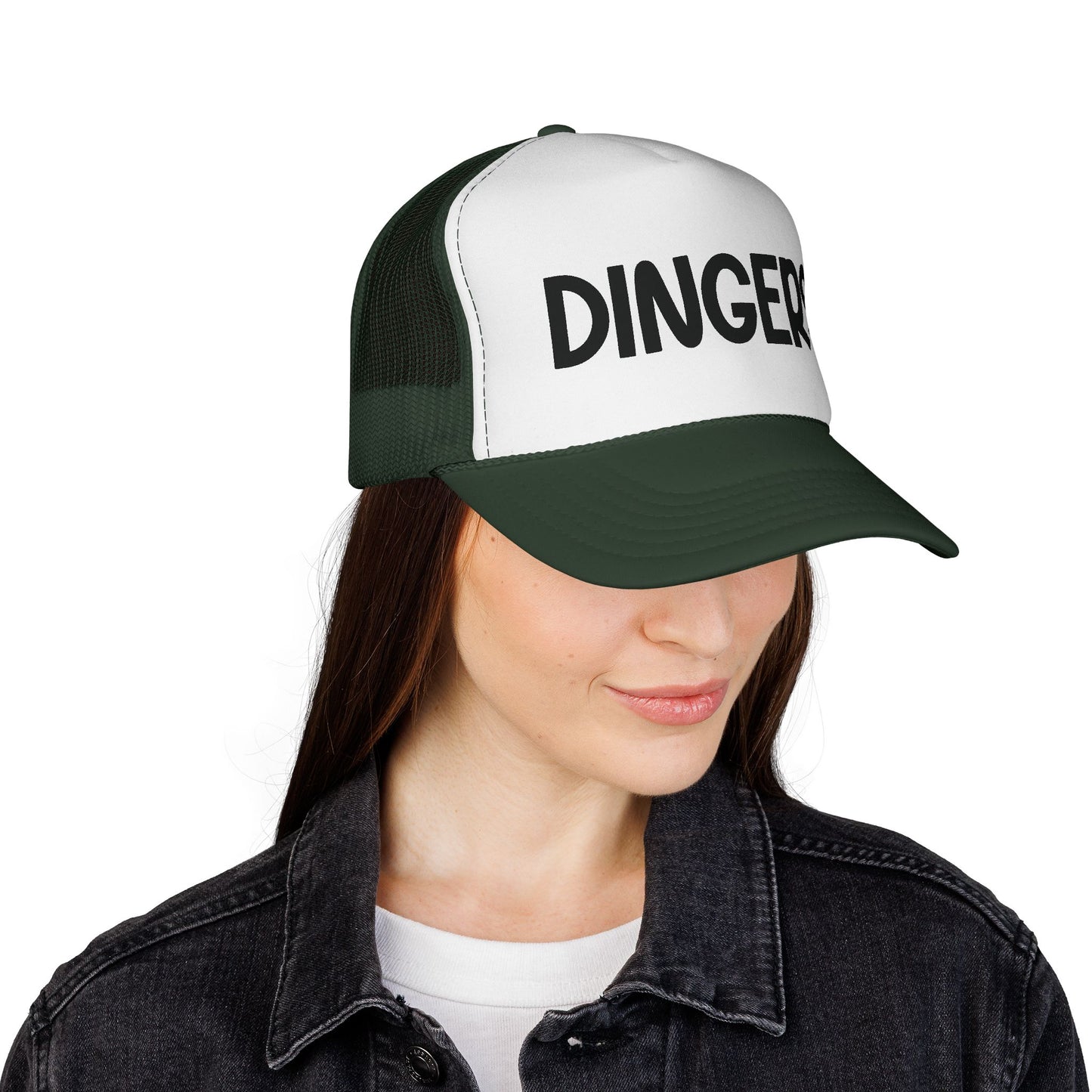 DINGERS Trucker Cap - Baseball Hat for Home Run Fans