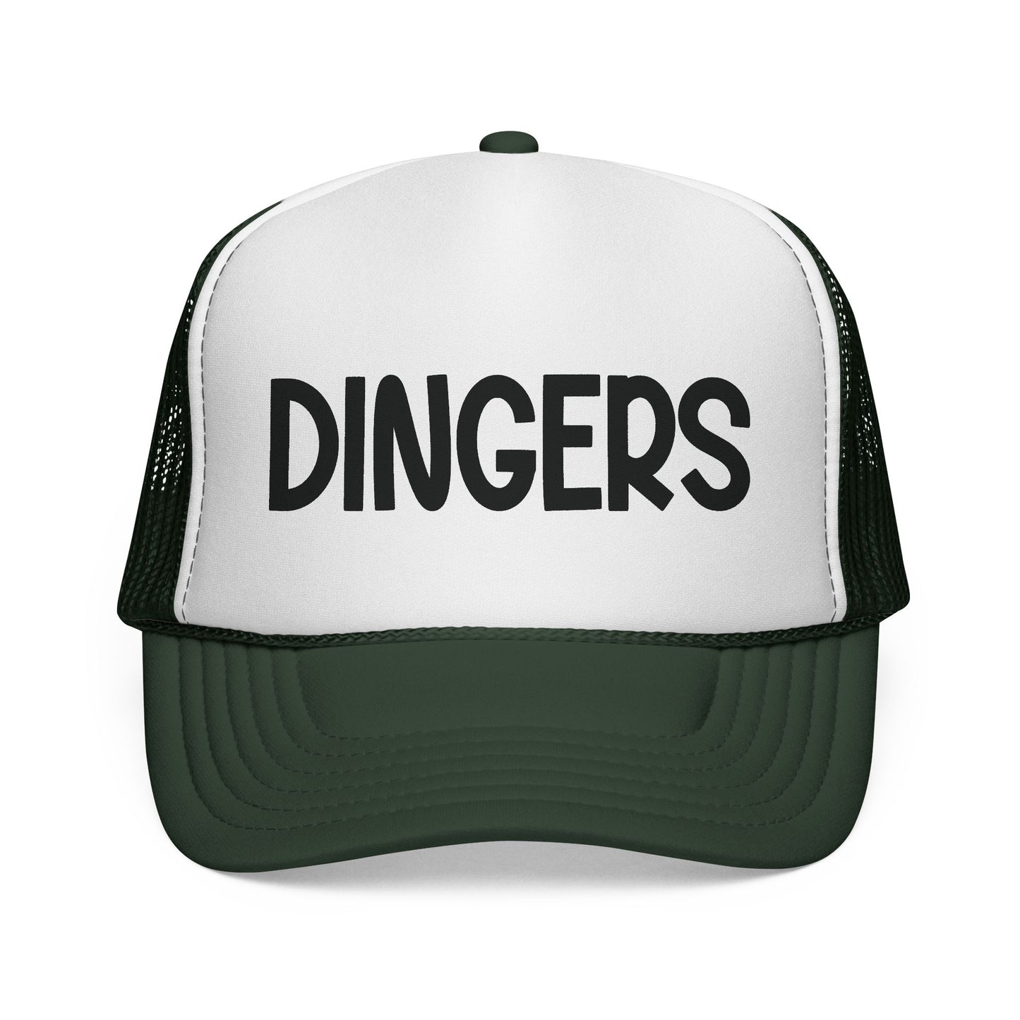 DINGERS Trucker Cap - Baseball Hat for Home Run Fans